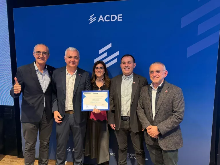 Josep Antoni Gómez, Albert Aliaga, M. Alba Zaragoza, Sisco Pujol i Pep Castarlenas, directius del Força Lleida©Força Lleida