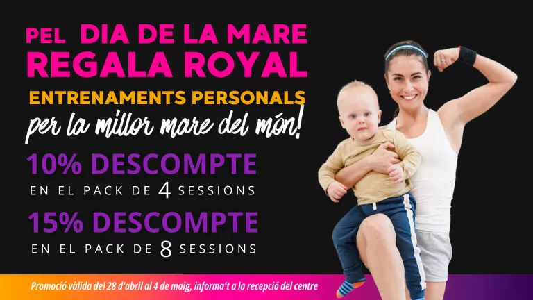 Cartell promocional de l'oferta especial de Royal pel dia de la mare ©Royal Lleida