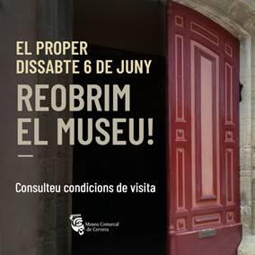 Reobertura del Museu Comarcal de Cervera amb entrada gratuïta tot el mes de juny