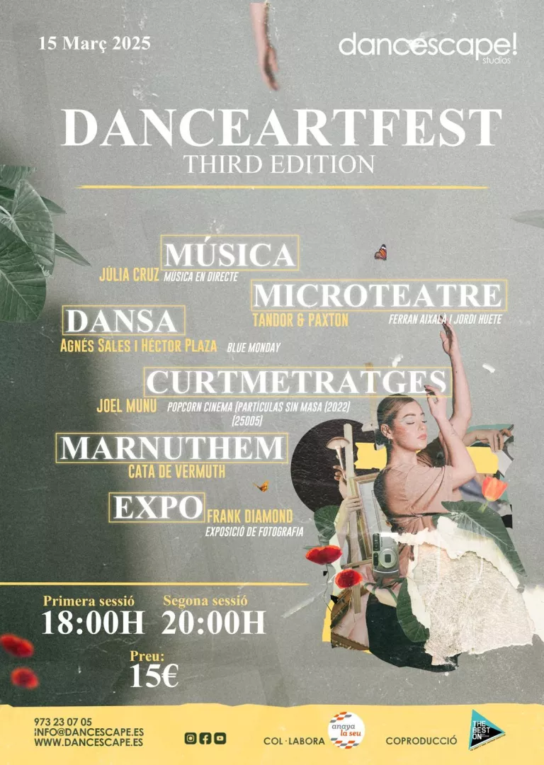 Cartell promocional de la 3a edició del festival Danceartfest ©Dancescape