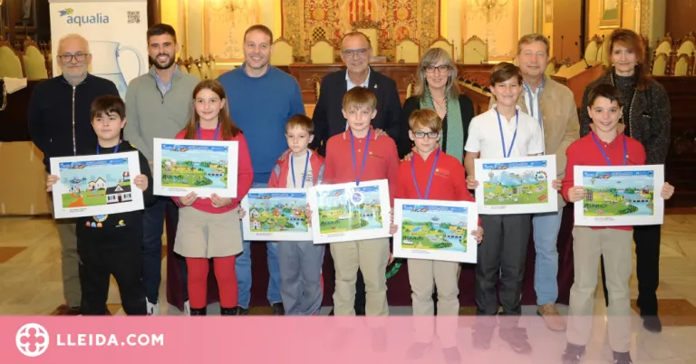 El Concurs Digital Infantil d’Aqualia premia set nens i nenes de Lleida