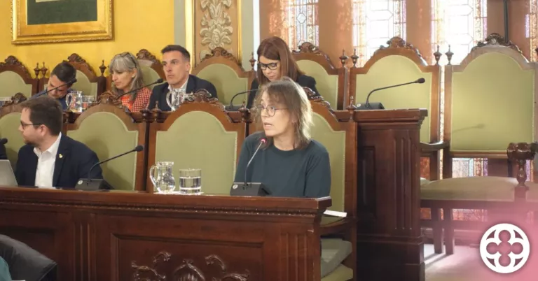 Laura Bergés al Ple municipal de gener ©Comú de Lleida
