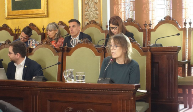 Arxiu. Laura Bergés al Ple municipal de gener ©Comú de Lleida