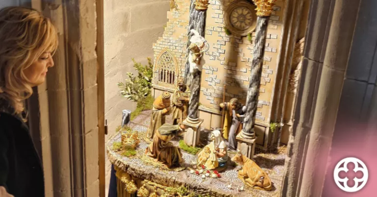 Pessebre de l'Agrupació Ilerdenca de Pessebristes a la Seu Vella ©JuntsXCat Paeria