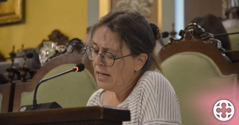 Arxiu - Laura Bergés durant el Ple de Política Municipal sobre l'estat de la ciutat ©Comú de Lleida