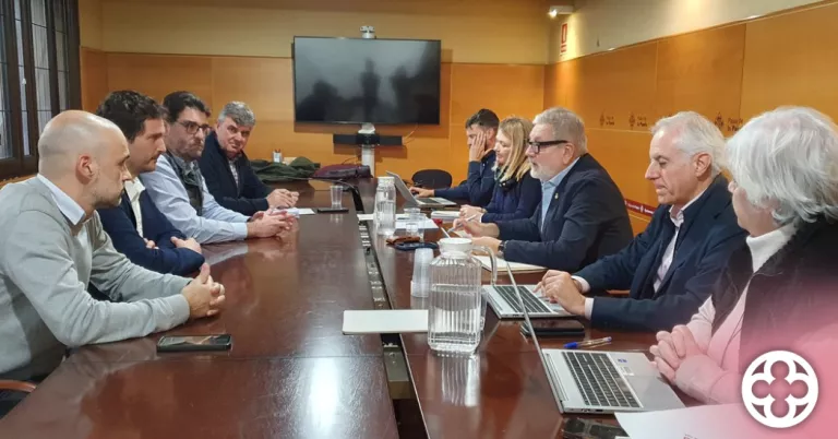 Recepció als nous directius de l'empresa concessionària Aqualia ©Paeria de Lleida