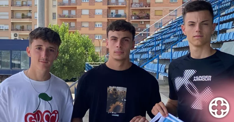 Iker Garcia, Unai Garcia i Diego Iglesias ©Lleida CF