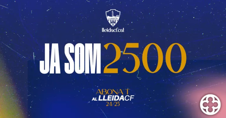 El Lleida CF suma 2.500 abonats i abonades a la temporada 2024-2025