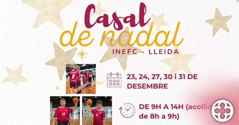 Cartell promocional del Casal de Nadal ©Lleida Handbol Club