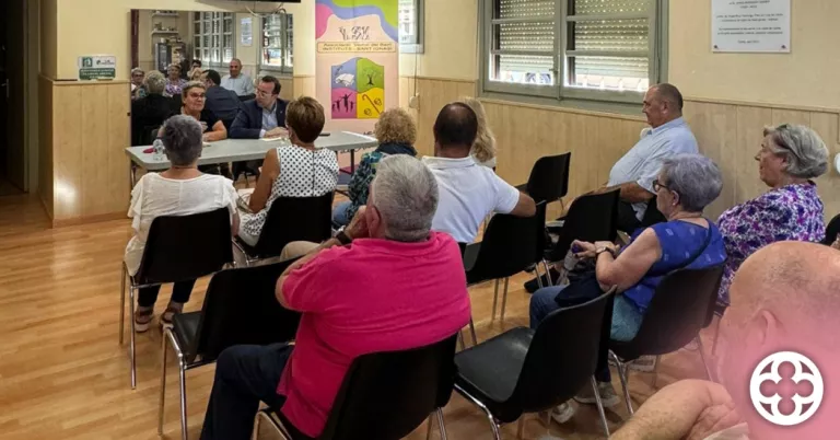 Reunió amb l'associació veïnal del barri d'Instituts - Sant Ignasi ©PP Lleida