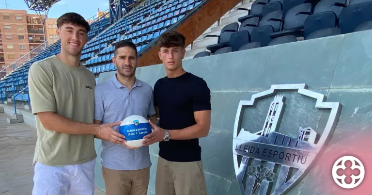 Yeray Izquierdo i Marc Fuentes ©Lleida CF