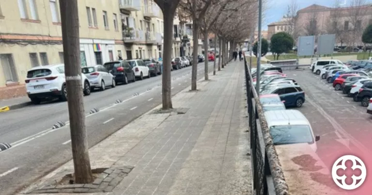 Estat actual del Carrer Ramon i Cajal de Lleida ©PP Lleida