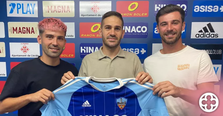 Jose Solbes i Adri Lledó ©Lleida CF