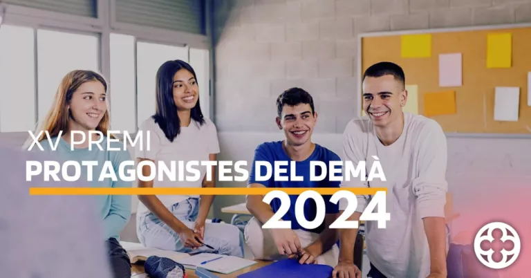 Cartell promocional del XV Premi Protagonistes del Demà 2024 ©Rotary Club