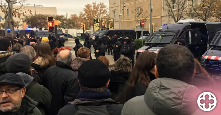 Espoli de les obres de Sixena al Museu de Lleida, l'11 de desembre del 2017 ©JuntsXCat Paeria