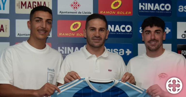 Adri Gené i Fran Pérez ©Lleida CF