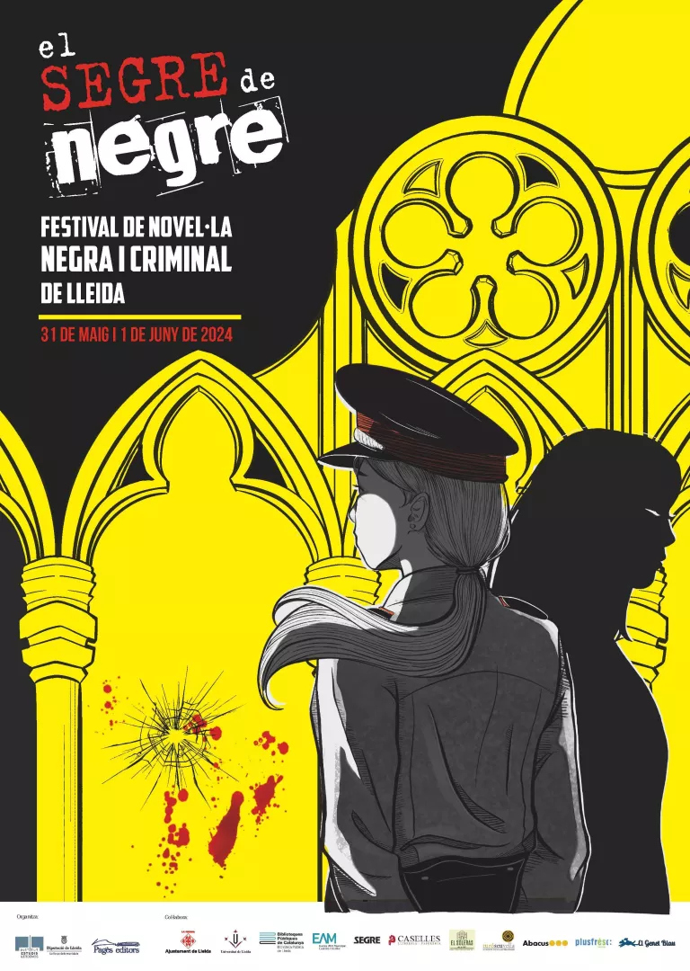 Cartell promocional del 8è festival El Segre de Negre ©Pagès Editors
