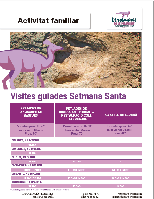 Activitats durant la Setmana Santa