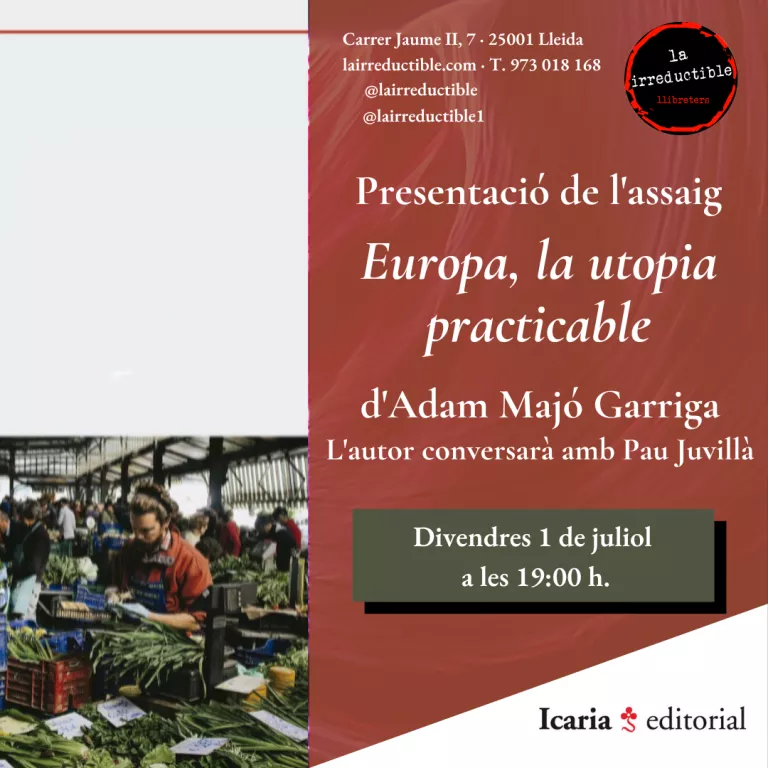 Presentació de l’assaig "Europa, la utopia practicable"