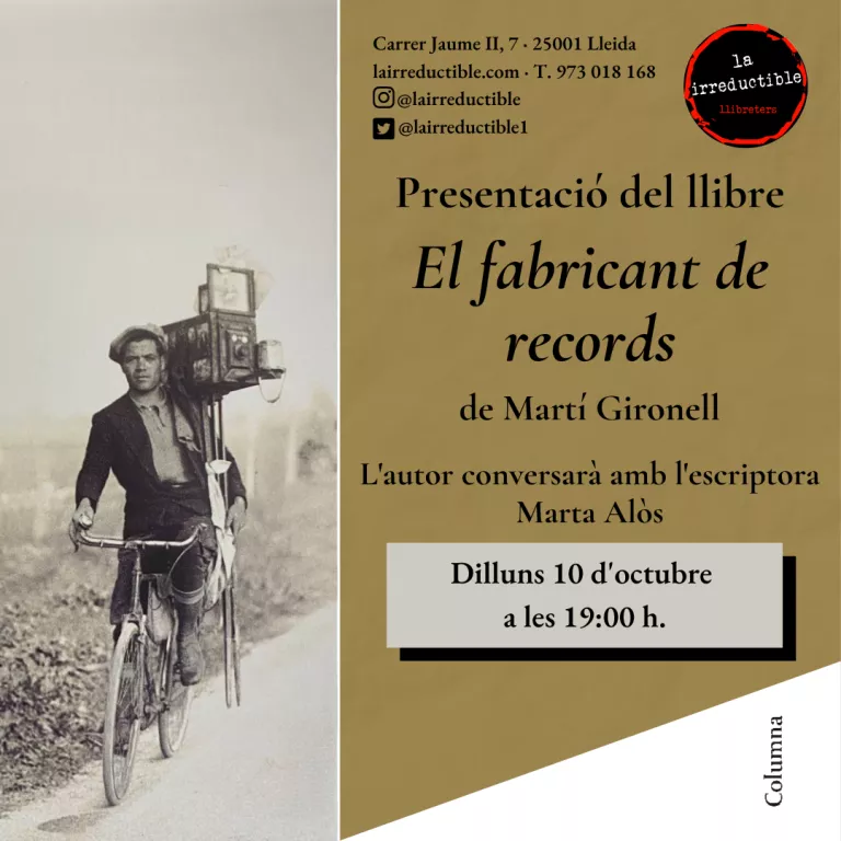 Presentació de la novel·la "El fabricant de records"