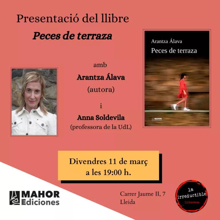 Presentació del llibre Peces de terraza, amb la seva autora, Arantza Álava