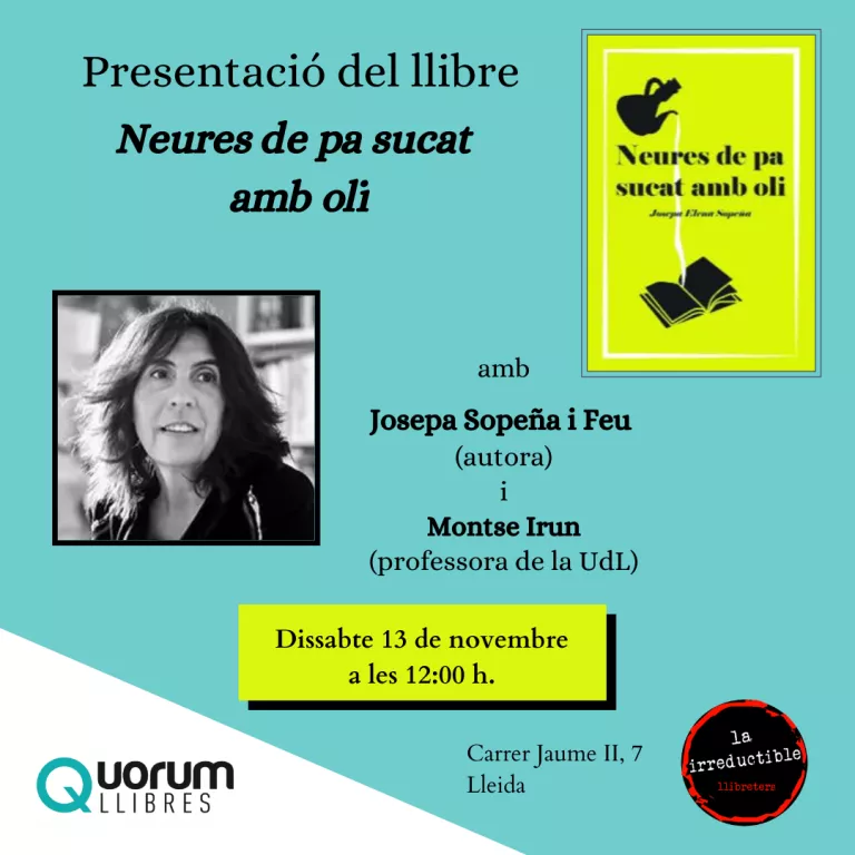 Presentació del llibre "Neures de pa sucat amb oli", amb Josepa Sopeña