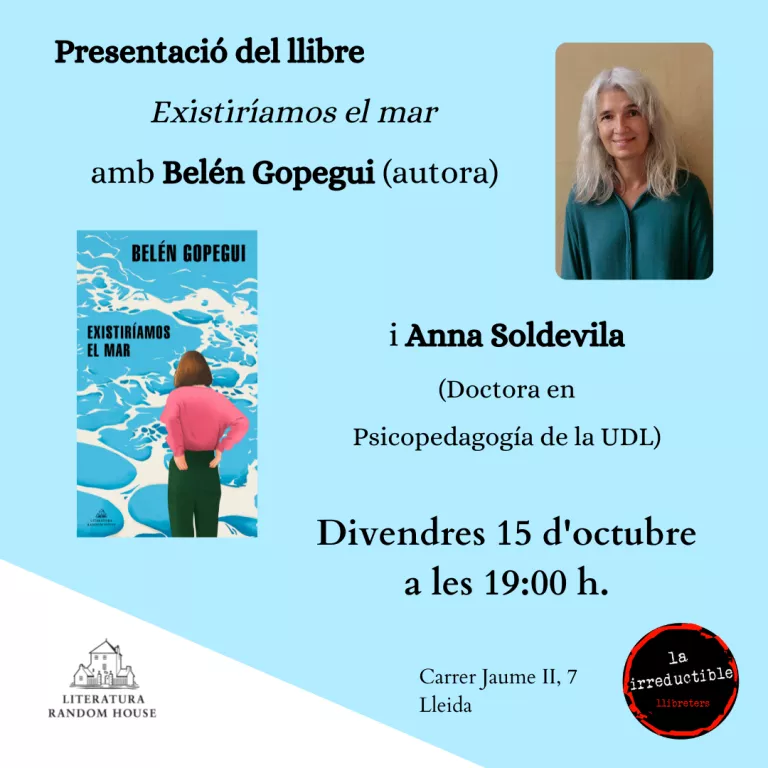 Presentació del llibre "Existiríamos el mar", amb Belén Gopegui