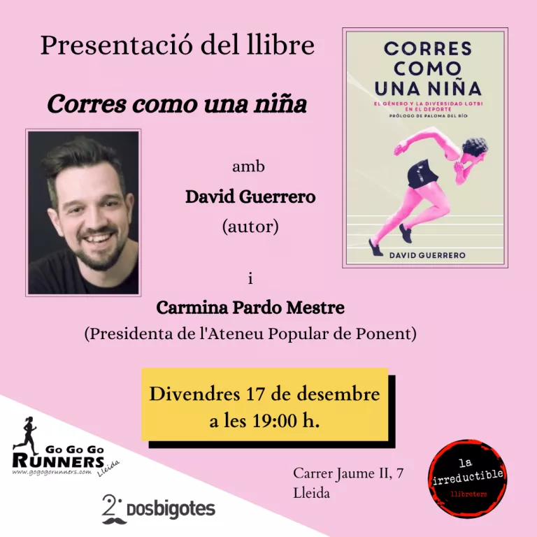 Presentació del llibre Corres como una niña amb el seu autor, David Guerrero
