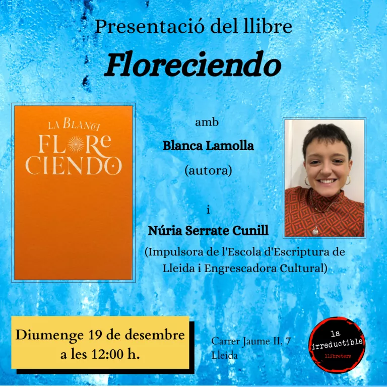 Presentació del llibre Floreciendo amb la seva autora Blanca Lamolla