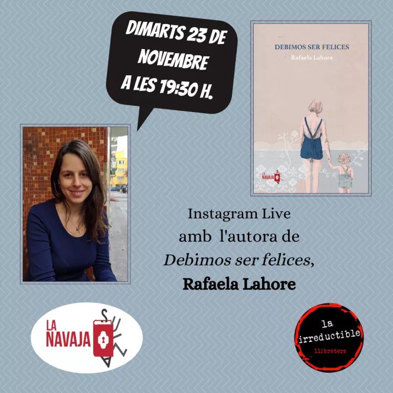 Xerrada a Instagram Live amb l’escriptora Rafaela Lahore