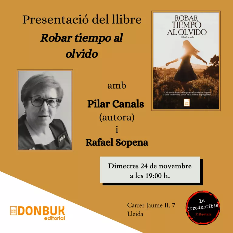 Presentació del llibre "Robar tiempo al olvido" amb Pilar Canals