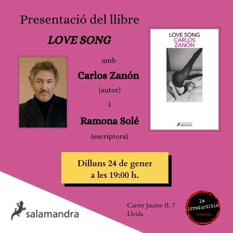 Presentació del llibre "Love Song" amb el seu autor, Carlos Zanón