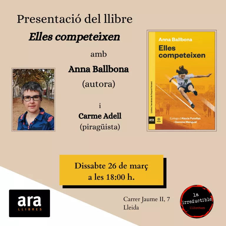 Presentació del llibre Elles competeixen, amb la seva autora, Anna Ballbona