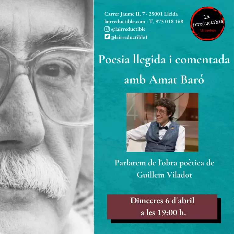 Tarda de poesia amb el poeta Amat Baró