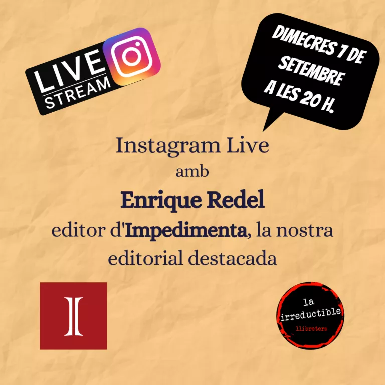 IG Live amb Enrique Redel, Editorial Impedimenta