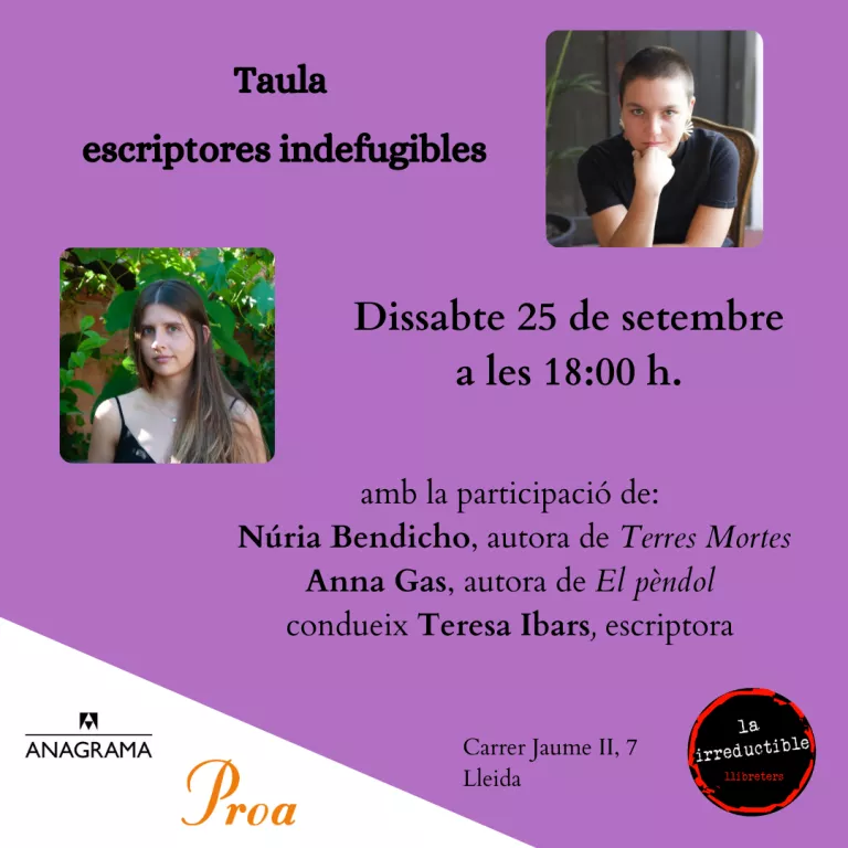Taula: escriptores indefugibles