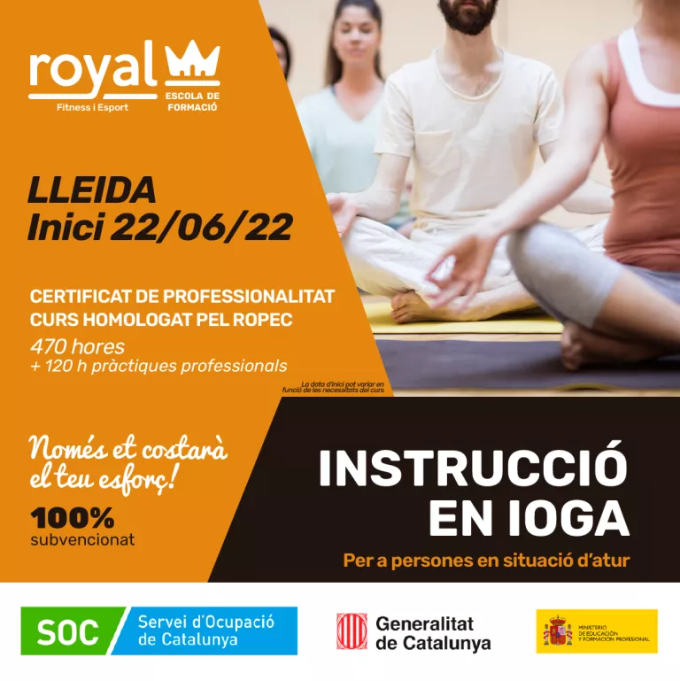 Darreres places pel curs d'Instrucció en ioga
