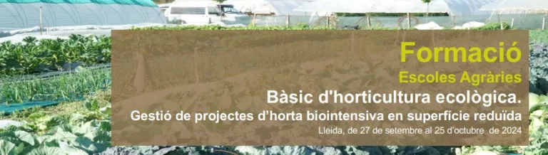 Bàsic d'horticultura ecològica. Gestió de projectes d’horta biointensiva en superfície reduïda