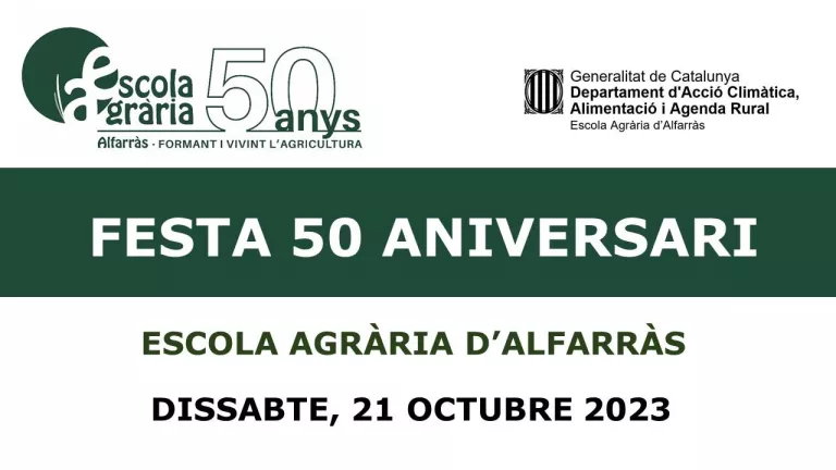 Festa aniversari 50 anys Escola agrària Alfarràs