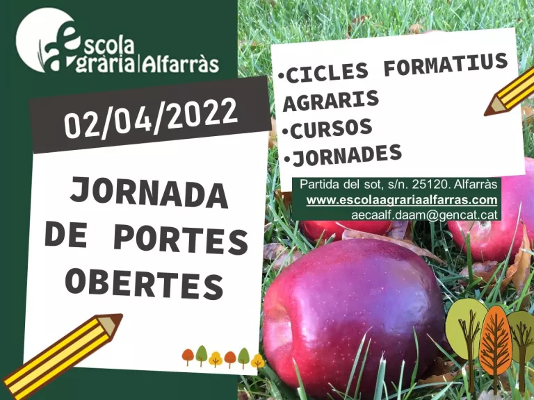 Jornada de Portes Obertes a l'Escola Agrària d'Alfarràs