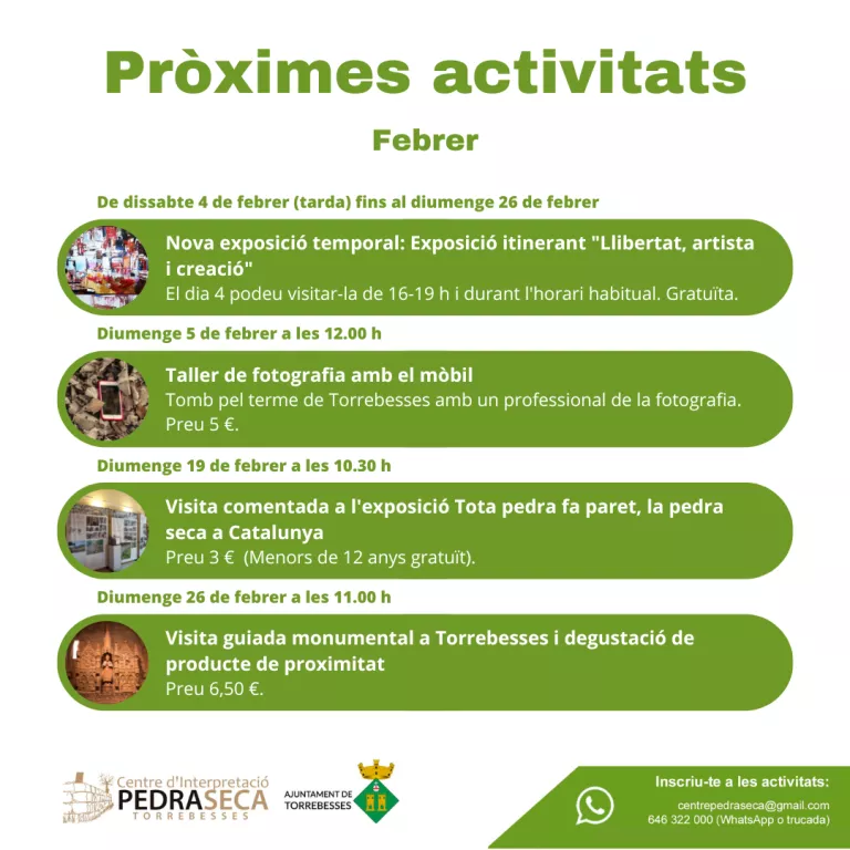 Activitats de febrer