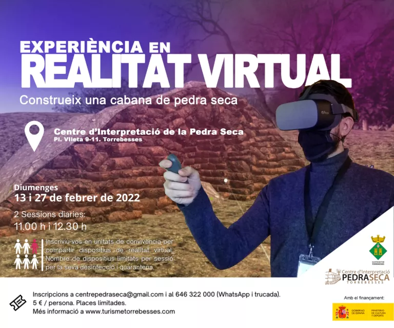 Experiència en Realitat Virtual: Construeix una cabana de pedra seca (2 sessions)