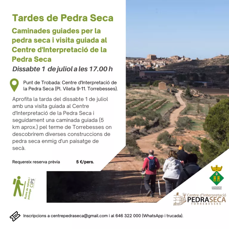 Tardes de pedra seca - Dissabte 1 de juliol