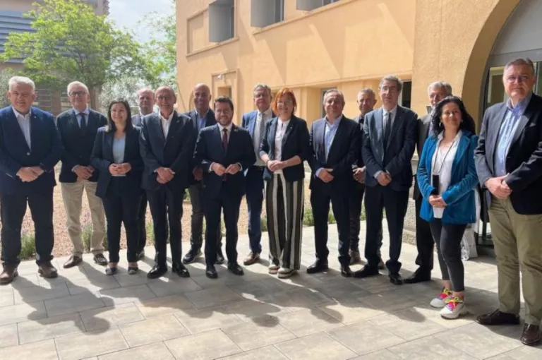 Els assistents a la reunió / Foto: Cambra de Comerç de Lleida