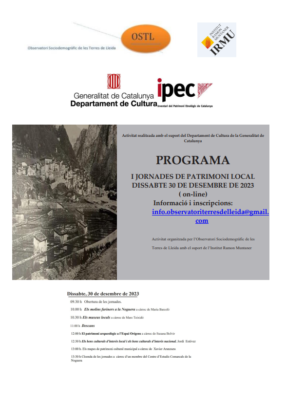 I JORNADES DE PATRIMONI LOCAL