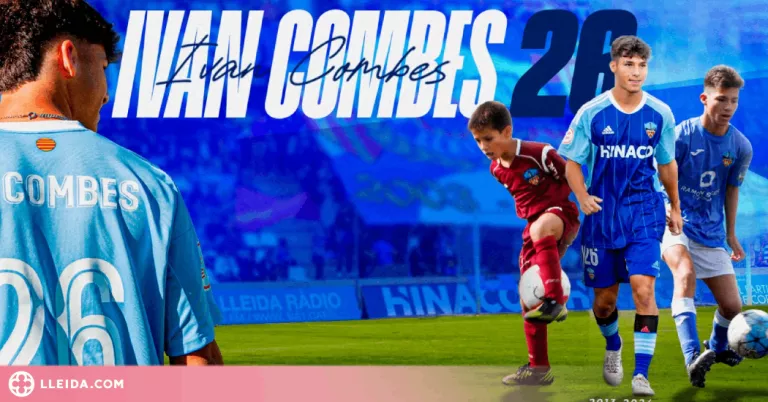 Ivan Combes firma el seu primer contracte amb el Lleida Esportiu