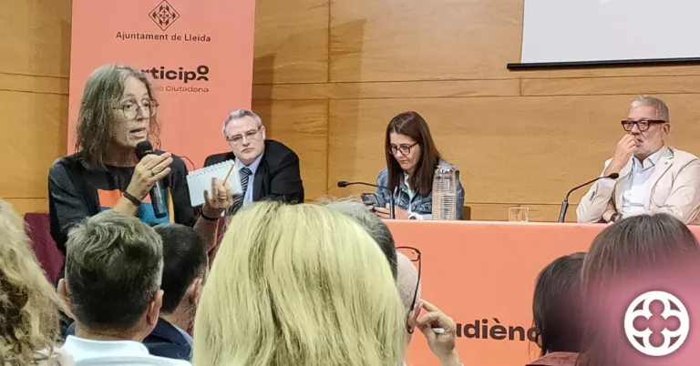 Laura Bergés en una intervenció ©comúdelleida