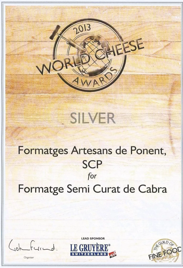 PREMIS WORLD CHEESE AWARDS 2013