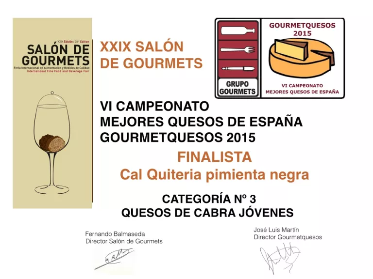 GOURMET QUESOS 2015
